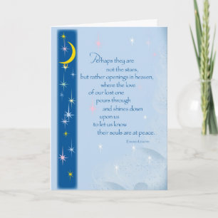 Stars in Heaven Sympathy Card