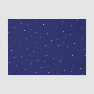 Stars In Midnight Blue Sky Fanciful Tissue Paper