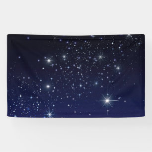 STARS IN SPACE BANNER