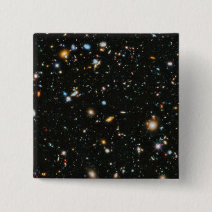 Stars in Space - Hubble Ultra Deep Field 15 Cm Square Badge
