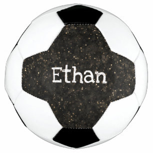 Stars in Space Modern Stylish Simple Name Football