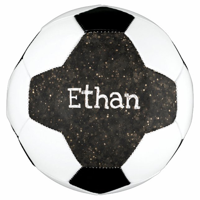 Stars in Space Modern Stylish Simple Name Football (Front)