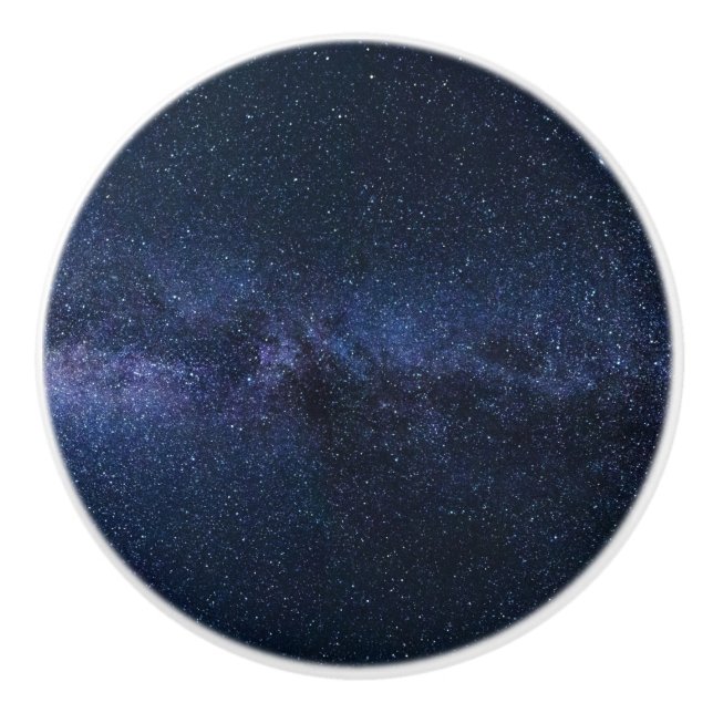 Stars in the Milky Way Ceramic Knob (Front)