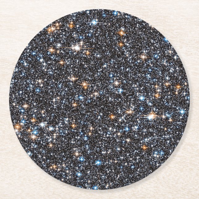 Stars In The Milky Way's Galactic Bulge. Round Paper Coaster (Front)