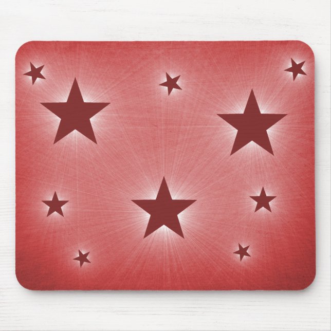 Stars in the Night Sky Mousepad, Dark Red Mouse Mat (Front)