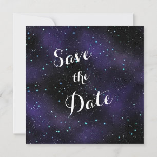 Stars in the Night Sky Save the Date Wedding