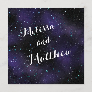 Stars in the Night Sky Wedding Invitation