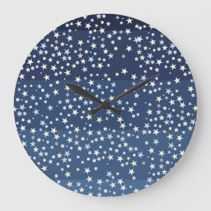 Stars in the Sky Large Clock