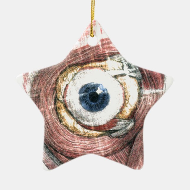 Stars in Your Eyes Ceramic Tree Decoration (Front)