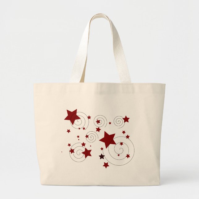 Stars Large Tote Bag (Front)