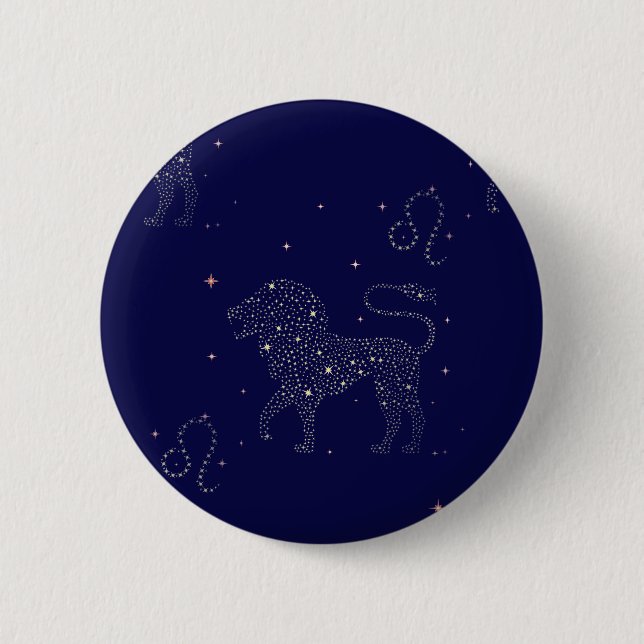 stars leo 6 cm round badge (Front)
