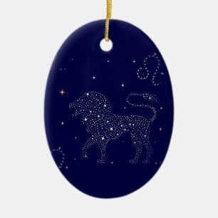 stars leo ceramic tree decoration