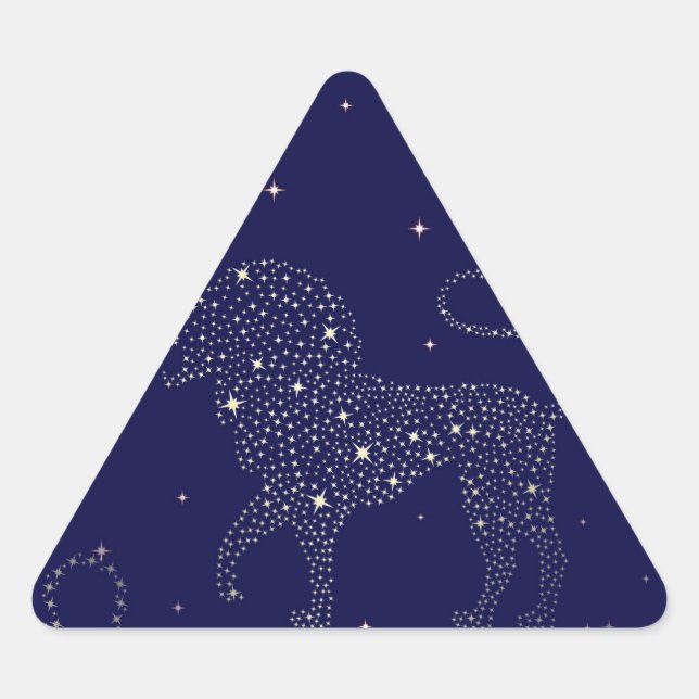 stars leo triangle sticker (Front)