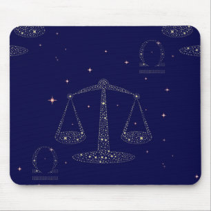 stars libra mouse mat
