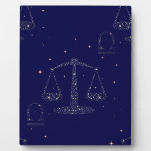 stars libra plaque