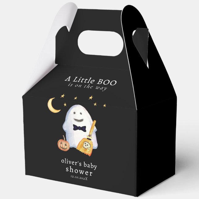  Stars Little Boo Ghost Hollaween Baby Shower  Favour Box (Front)