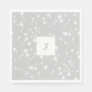 Stars monogram napkin