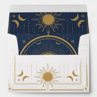 stars, moon and sun envelope