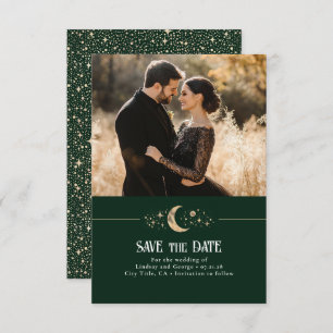 Stars Moon Celestial Save the Date Photo