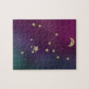 Stars Moon Nebula Constellation Galaxy Jigsaw Puzzle
