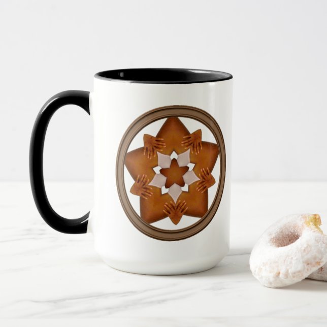 Stars N Hands Mug (With Donut)