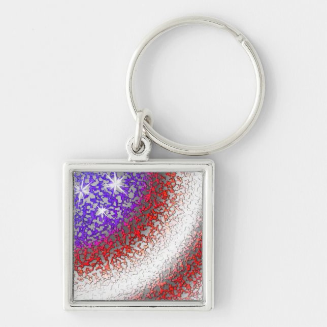 Stars-n-Stripes Key Ring (Front)