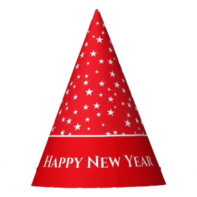 Stars New Year Party Hat (Front)