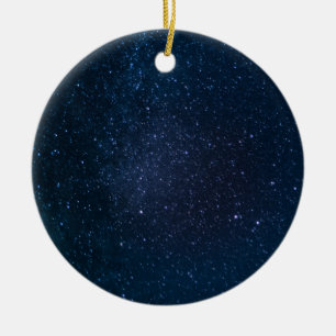 Stars night sky ceramic tree decoration