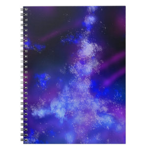 Stars Night Sky Midnight Blue Milky Way  Notebook