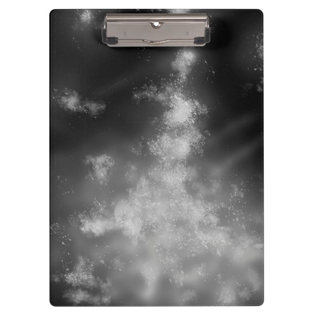 Stars Night Sky Midnight Grey Milky Way Clipboard (Front)