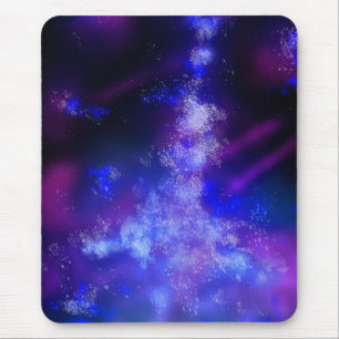 Stars Night Sky Midnight Milky Way Blue Mouse Mat
