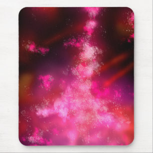 Stars Night Sky Midnight Milky Way Pink Mouse Mat