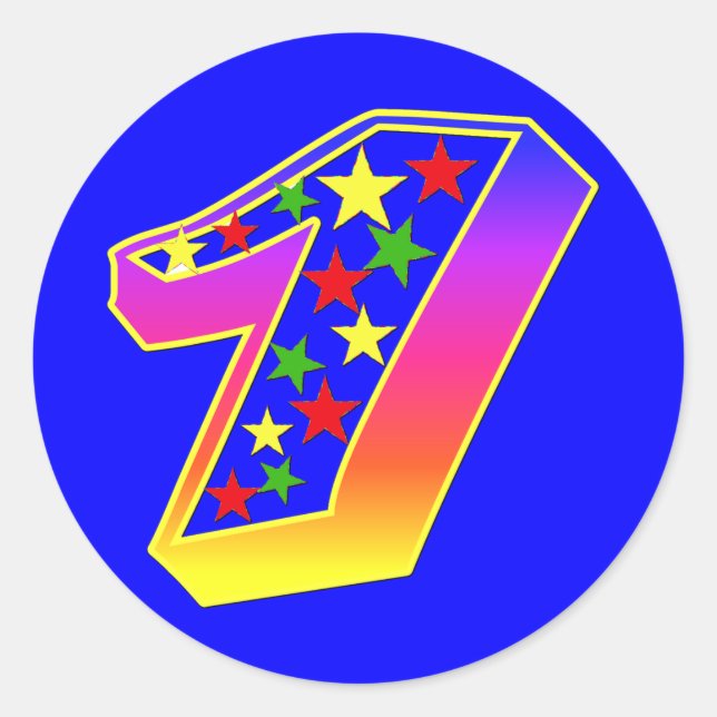 Stars Number 1 Stickers (Front)