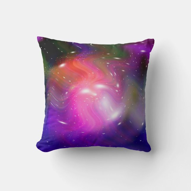 Stars of a planet and galaxy cushion (Front)