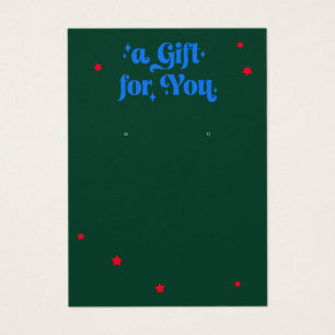 Stars Of  Christmas  Earring Display Card