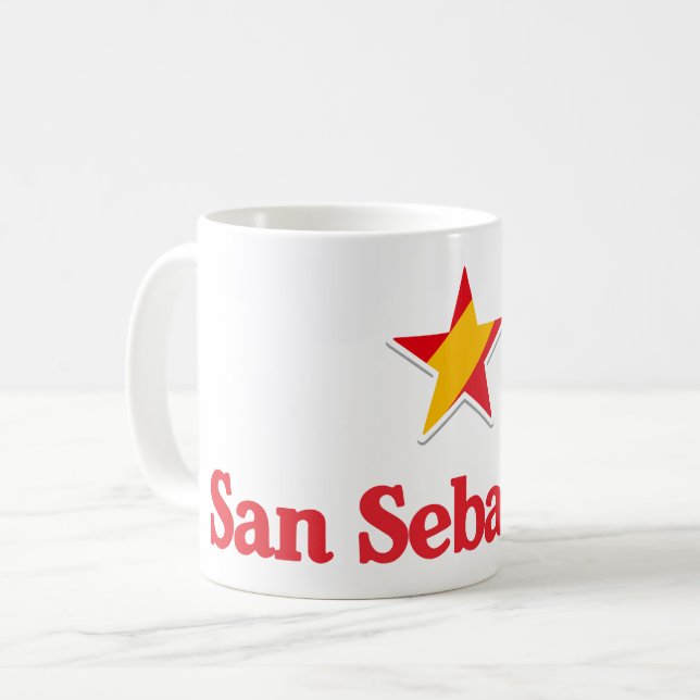 Stars of Spain – San Sebastian Coffee Mug (Front Left)