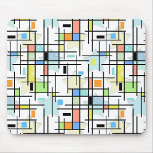 Stars on a chequered background. mouse mat