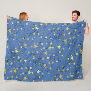 Stars on different colours Fleece blanket