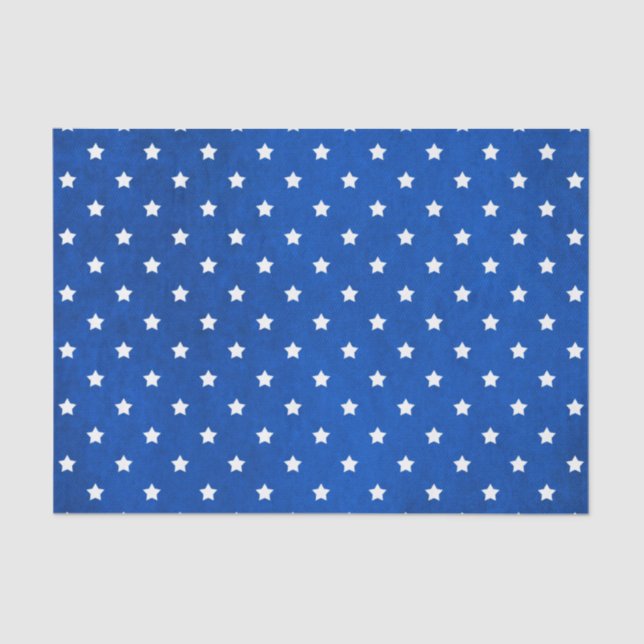 Stars on Digital Fabric Texture by Shirley Taylor Tissue Paper (Front)