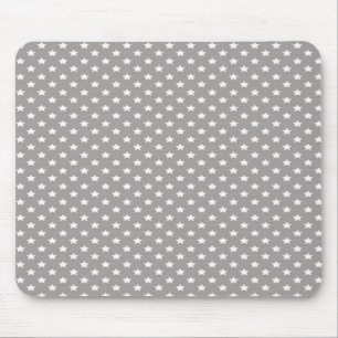Stars on Grey Mouse Mat