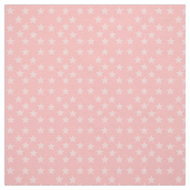 Stars on Pink Monogram or Name Custom Fabric (Swatch)
