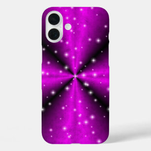 Stars on Rainbow in elephanten-skin leather optic iPhone 16 Plus Case