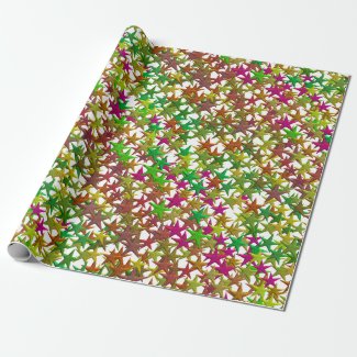 Stars on transparent background wrapping paper