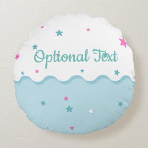 Stars over the Sea Round Cushion