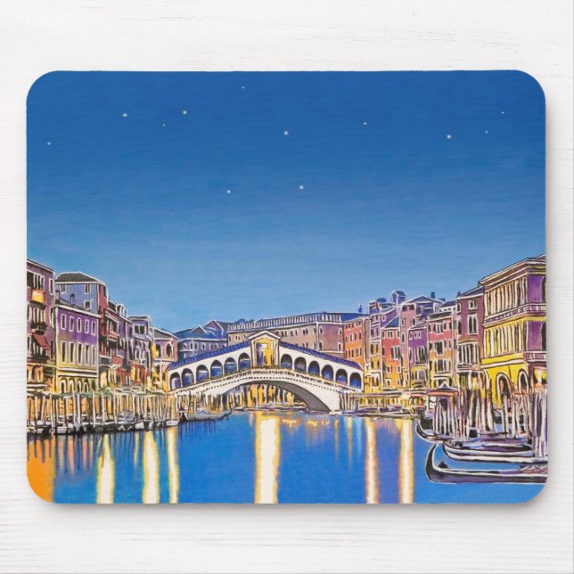 Stars over Venice Mouse Mat (Front)
