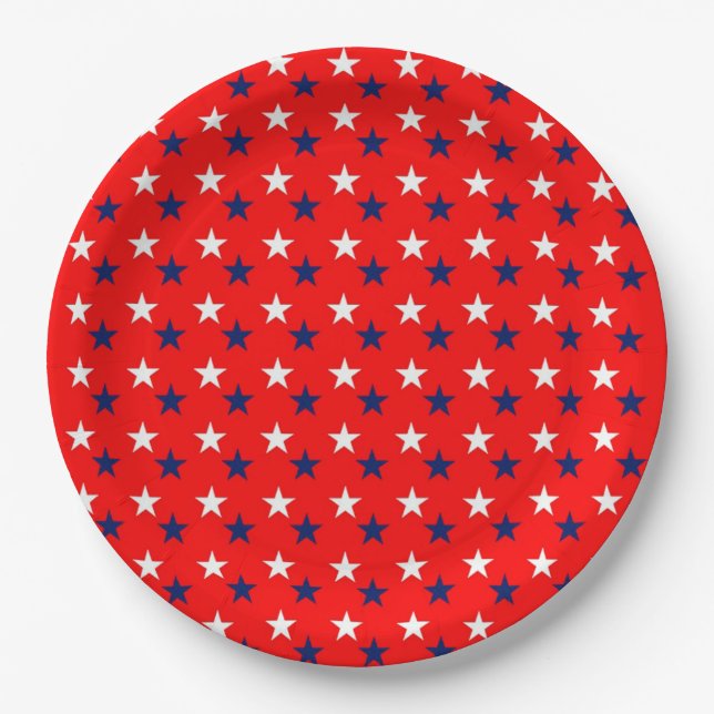 Stars Paper Plate (Front)