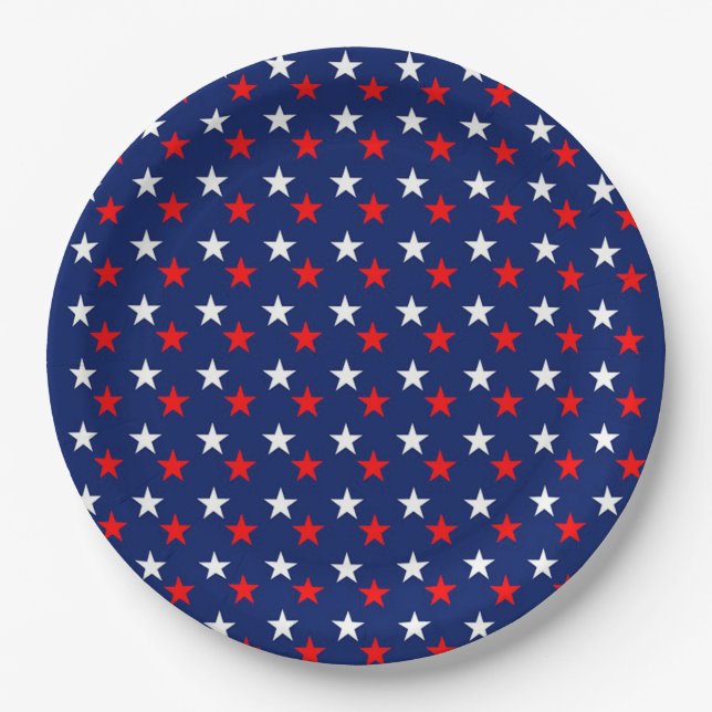 Stars Paper Plate (Front)