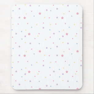 Stars Pastel Colours Mouse Pad