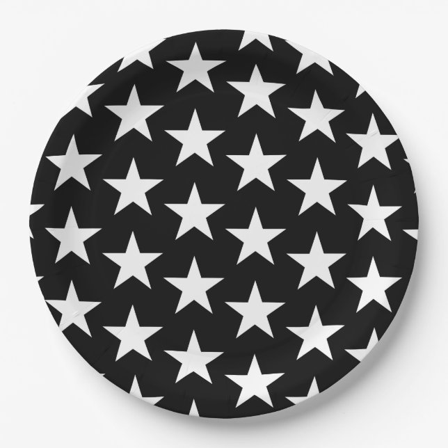 Stars Pattern 11 Paper Plate (Front)