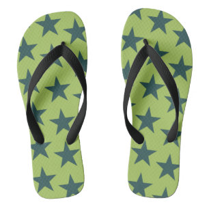 Stars Pattern 18 Flip Flops